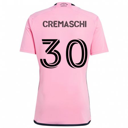 Kandiny Kinder Benja Cremaschi #30 Rosa Heimtrikot Trikot 2024/25 T-Shirt