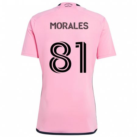 Kandiny Kinder Santiago Morales #81 Rosa Heimtrikot Trikot 2024/25 T-Shirt