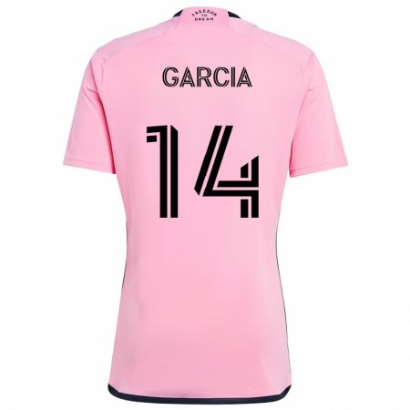 Kandiny Kinder Santiago Garcia #14 Rosa Heimtrikot Trikot 2024/25 T-Shirt