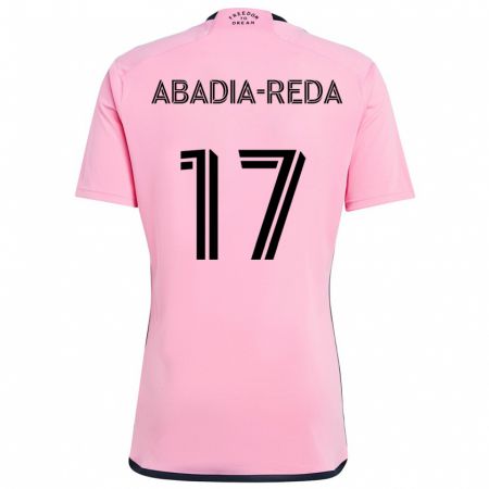 Kandiny Kinder Ezequiel Abadia-Reda #17 Rosa Heimtrikot Trikot 2024/25 T-Shirt