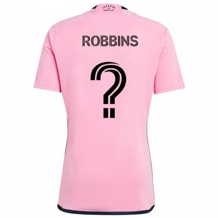 Kandiny Kinder Lukas Robbins #0 Rosa Heimtrikot Trikot 2024/25 T-Shirt