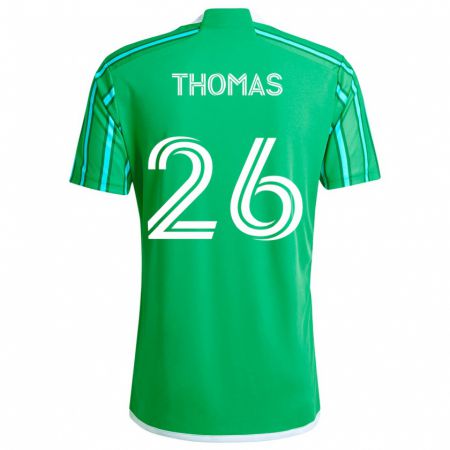 Kandiny Kinder Andrew Thomas #26 Grün Weiß Heimtrikot Trikot 2024/25 T-Shirt