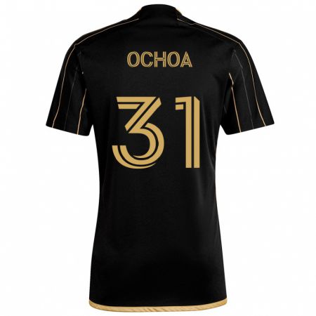 Kandiny Kinder David Ochoa #31 Schwarzes Gold Heimtrikot Trikot 2024/25 T-Shirt