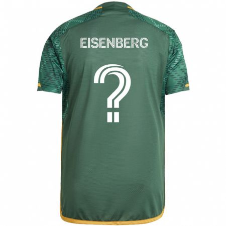 Kandiny Kinder Max Eisenberg #0 Grün Orange Heimtrikot Trikot 2024/25 T-Shirt