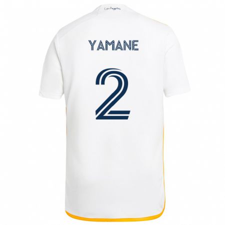 Kandiny Kinder Miki Yamane #2 Weiß Gelb Heimtrikot Trikot 2024/25 T-Shirt