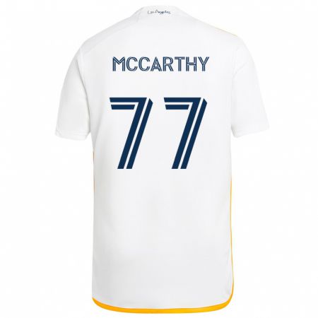 Kandiny Kinder John Mccarthy #77 Weiß Gelb Heimtrikot Trikot 2024/25 T-Shirt