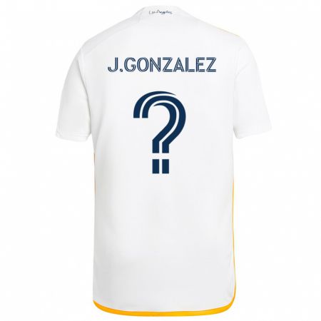 Kandiny Kinder Jesse Gonzalez #0 Weiß Gelb Heimtrikot Trikot 2024/25 T-Shirt