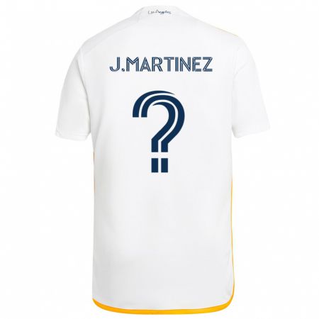 Kandiny Kinder Juan Martinez #0 Weiß Gelb Heimtrikot Trikot 2024/25 T-Shirt