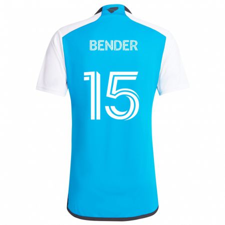 Kandiny Kinder Ben Bender #15 Blau Weiss Heimtrikot Trikot 2024/25 T-Shirt