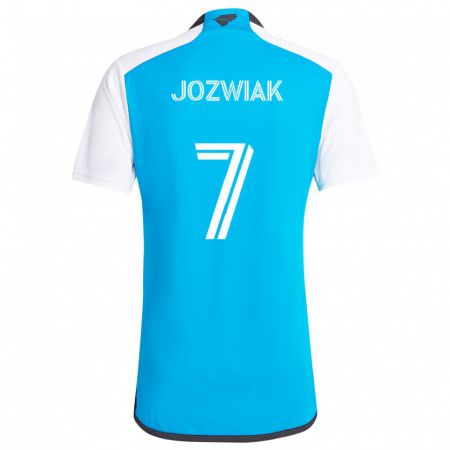 Kandiny Kinder Kamil Józwiak #7 Blau Weiss Heimtrikot Trikot 2024/25 T-Shirt