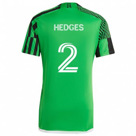 Kandiny Kinder Matt Hedges #2 Grün Schwarz Heimtrikot Trikot 2024/25 T-Shirt