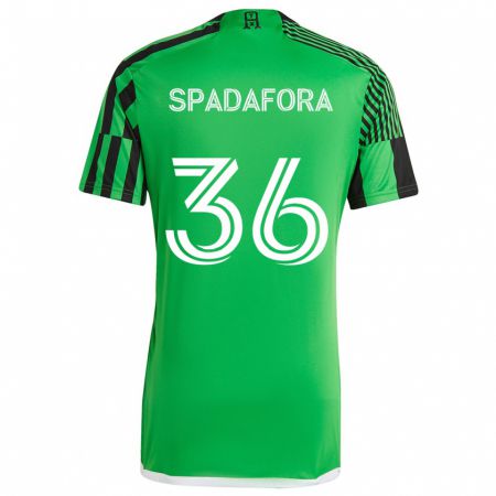 Kandiny Kinder Luke Spadafora #36 Grün Schwarz Heimtrikot Trikot 2024/25 T-Shirt