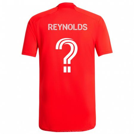 Kandiny Kinder Justin Reynolds #0 Rot-Weiss Heimtrikot Trikot 2024/25 T-Shirt