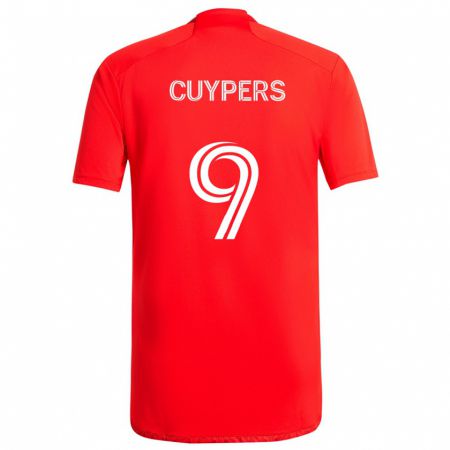 Kandiny Kinder Hugo Cuypers #9 Rot-Weiss Heimtrikot Trikot 2024/25 T-Shirt