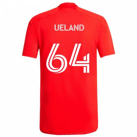 Kandiny Kinder Andreas Ueland #64 Rot-Weiss Heimtrikot Trikot 2024/25 T-Shirt