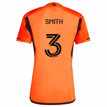 Kandiny Kinder Brad Smith #3 Orange Schwarz Heimtrikot Trikot 2024/25 T-Shirt