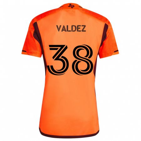 Kandiny Kinder Xavier Valdez #38 Orange Schwarz Heimtrikot Trikot 2024/25 T-Shirt