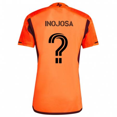 Kandiny Kinder Rafael Inojosa #0 Orange Schwarz Heimtrikot Trikot 2024/25 T-Shirt