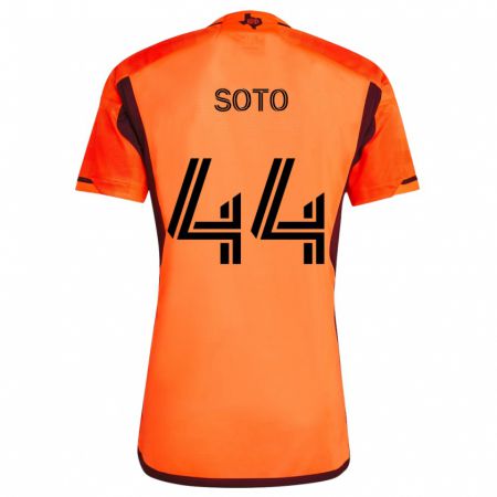 Kandiny Kinder Ezekiel Soto #44 Orange Schwarz Heimtrikot Trikot 2024/25 T-Shirt