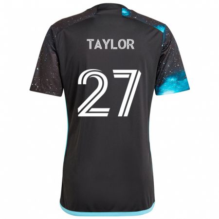 Kandiny Kinder D.j. Taylor #27 Schwarz Blau Heimtrikot Trikot 2024/25 T-Shirt