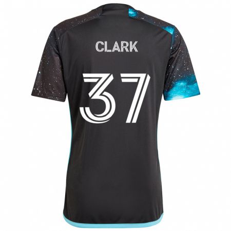 Kandiny Kinder Caden Clark #37 Schwarz Blau Heimtrikot Trikot 2024/25 T-Shirt