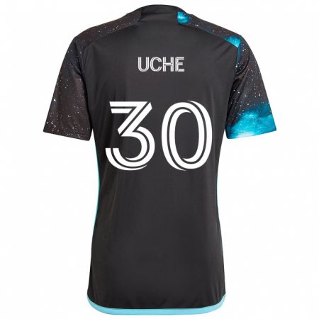 Kandiny Kinder Cc Uche #30 Schwarz Blau Heimtrikot Trikot 2024/25 T-Shirt