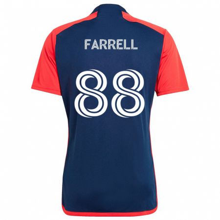 Kandiny Kinder Andrew Farrell #88 Blau Rot Heimtrikot Trikot 2024/25 T-Shirt