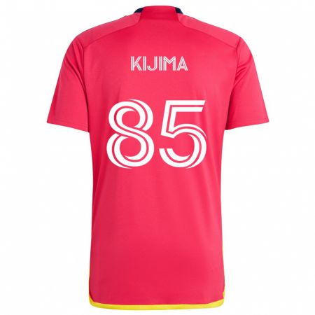 Kandiny Kinder Hosei Kijima #85 Rot Blau Heimtrikot Trikot 2024/25 T-Shirt