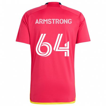 Kandiny Kinder Dida Armstrong #64 Rot Blau Heimtrikot Trikot 2024/25 T-Shirt