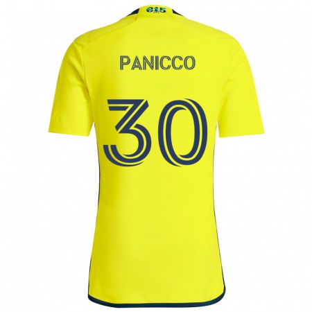 Kandiny Kinder Elliot Panicco #30 Gelb Blau Heimtrikot Trikot 2024/25 T-Shirt