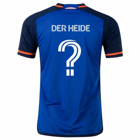 Kandiny Kinder Dimas Van Der Heide #0 Blau Weiss Heimtrikot Trikot 2024/25 T-Shirt