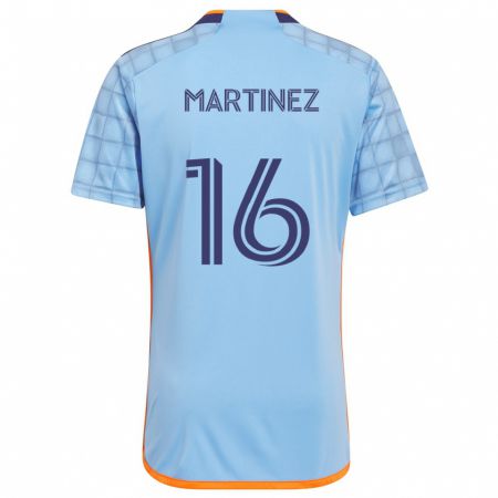 Kandiny Kinder Alonso Martínez #16 Blau Orange Heimtrikot Trikot 2024/25 T-Shirt