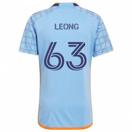 Kandiny Kinder Matthew Leong #63 Blau Orange Heimtrikot Trikot 2024/25 T-Shirt