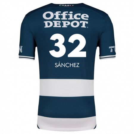 Kandiny Kinder Carlos Sánchez #32 Blau Weiss Heimtrikot Trikot 2024/25 T-Shirt