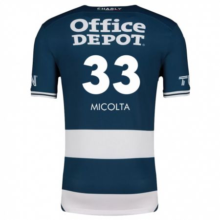 Kandiny Kinder Andrés Micolta #33 Blau Weiss Heimtrikot Trikot 2024/25 T-Shirt