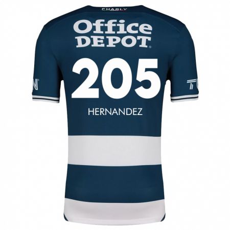 Kandiny Kinder Sergio Hernández #205 Blau Weiss Heimtrikot Trikot 2024/25 T-Shirt