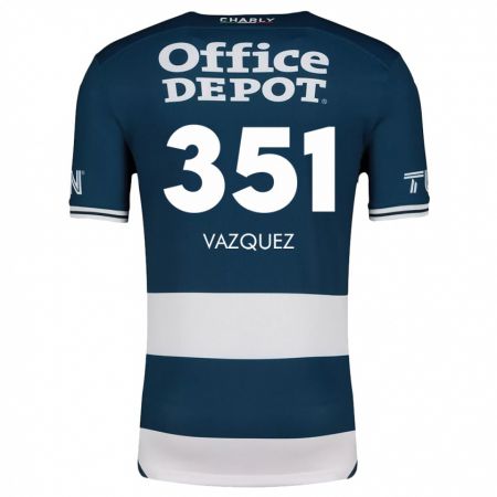 Kandiny Kinder Maximo Vázquez #351 Blau Weiss Heimtrikot Trikot 2024/25 T-Shirt