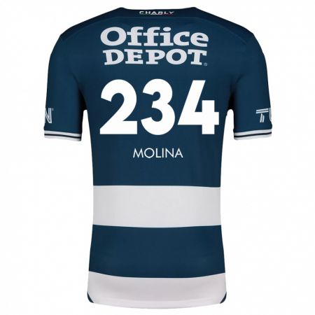 Kandiny Kinder Yoshimar Molina #234 Blau Weiss Heimtrikot Trikot 2024/25 T-Shirt