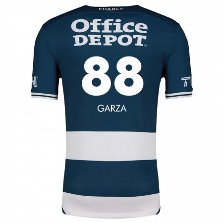 Kandiny Kinder Adrián Garza #88 Blau Weiss Heimtrikot Trikot 2024/25 T-Shirt