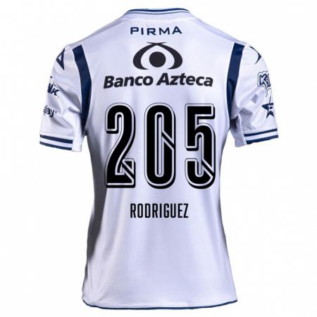 Kandiny Kinder Alberto Rodríguez #205 Weiß Marineblau Heimtrikot Trikot 2024/25 T-Shirt