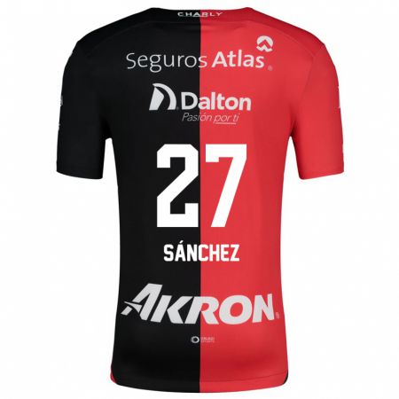 Kandiny Kinder Antonio Sánchez #27 Rot Schwarz Heimtrikot Trikot 2024/25 T-Shirt