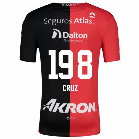 Kandiny Kinder Carlos Cruz #198 Rot Schwarz Heimtrikot Trikot 2024/25 T-Shirt