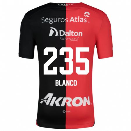 Kandiny Kinder Luis Blanco #235 Rot Schwarz Heimtrikot Trikot 2024/25 T-Shirt