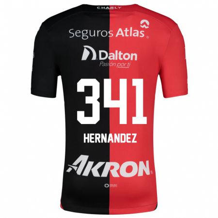 Kandiny Kinder Leonardo Hernández #341 Rot Schwarz Heimtrikot Trikot 2024/25 T-Shirt