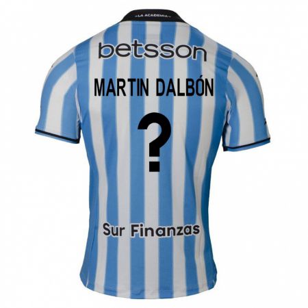 Kandiny Kinder Juan Martin Dalbón #0 Blau Weiß Schwarz Heimtrikot Trikot 2024/25 T-Shirt