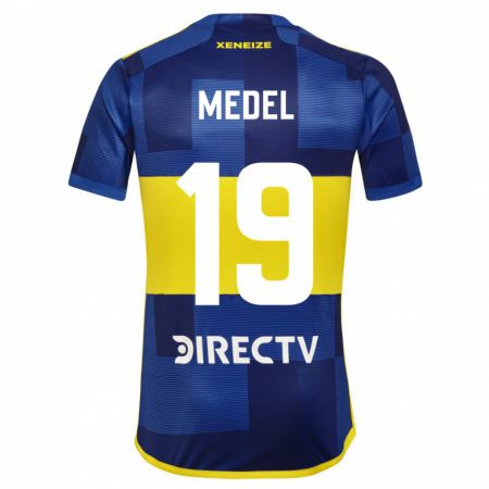 Kandiny Kinder Gary Medel #19 Blau Gelb Heimtrikot Trikot 2024/25 T-Shirt