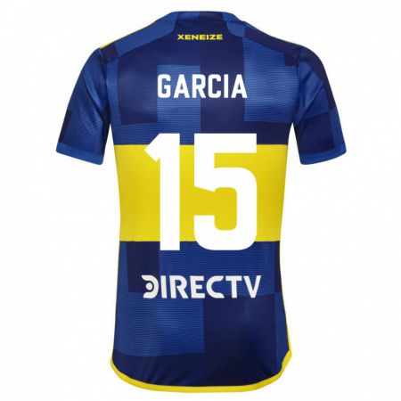 Kandiny Kinder Ramiro Garcia #15 Blau Gelb Heimtrikot Trikot 2024/25 T-Shirt