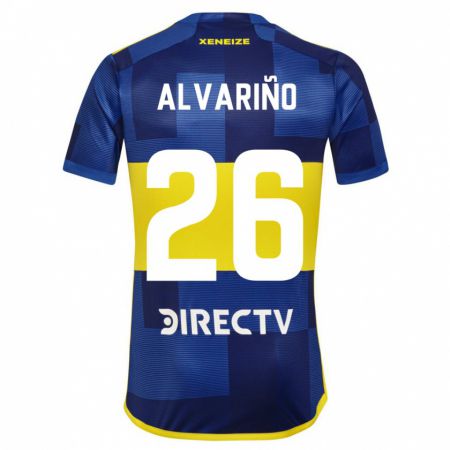 Kandiny Kinder Alexis Alvariño #26 Blau Gelb Heimtrikot Trikot 2024/25 T-Shirt