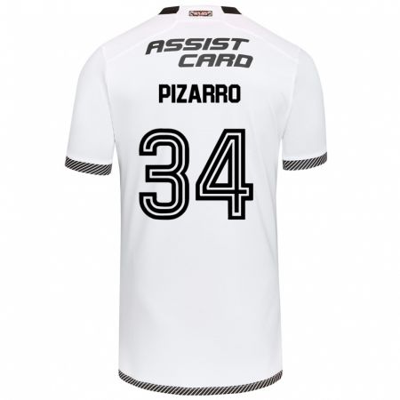 Kandiny Kinder Vicente Pizarro #34 Weiß Schwarz Heimtrikot Trikot 2024/25 T-Shirt