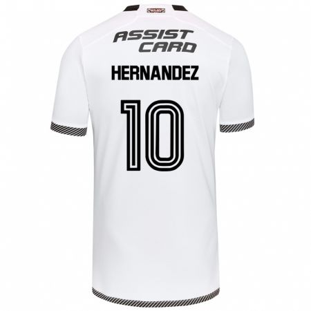 Kandiny Kinder Leandro Hernández #10 Weiß Schwarz Heimtrikot Trikot 2024/25 T-Shirt